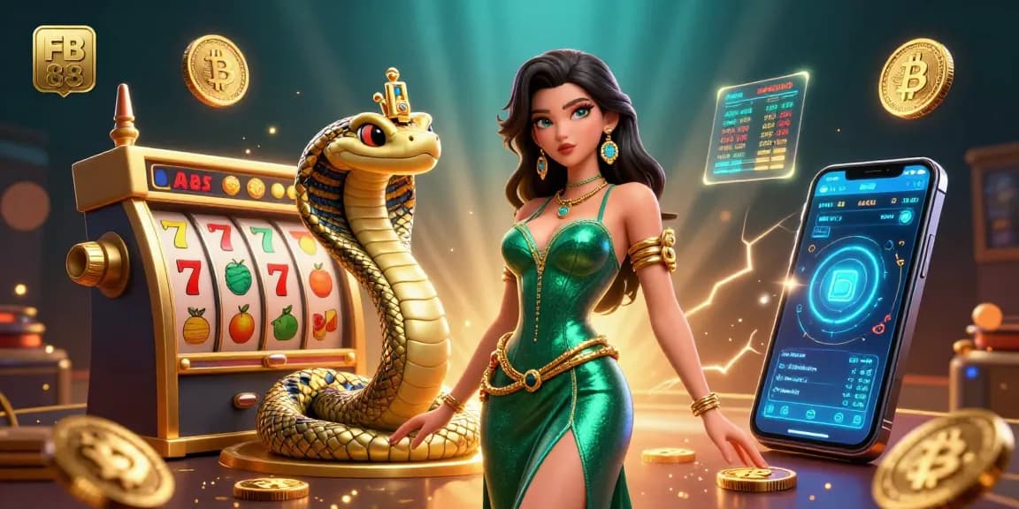 Experience the excitement at FB 88 Casino with vibrant slot machines and dynamic gaming elements.