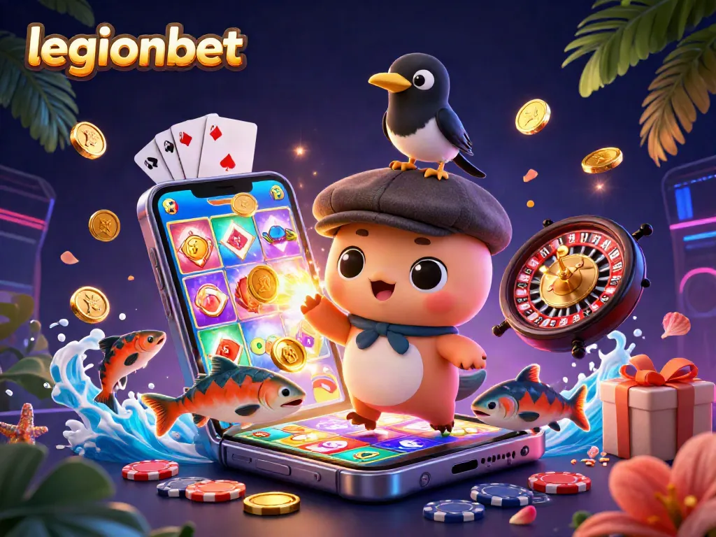 Experience the thrill of legionbet with vibrant 3D characters and dynamic gaming elements.