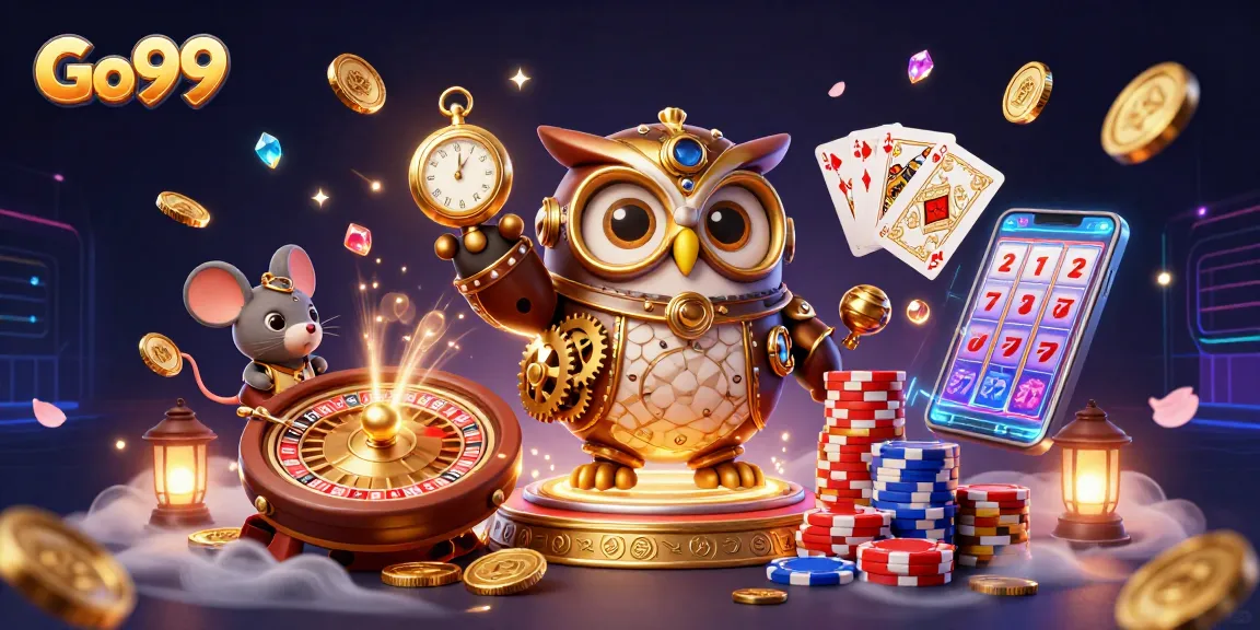 Experience exciting gameplay at Go99 with vibrant casino elements and stunning 3D visuals.