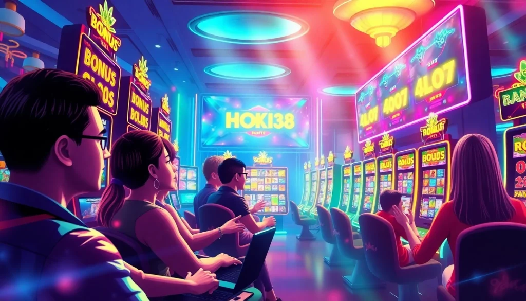 Experience the thrill of HOKI138 slot games in a dynamic online casino atmosphere.