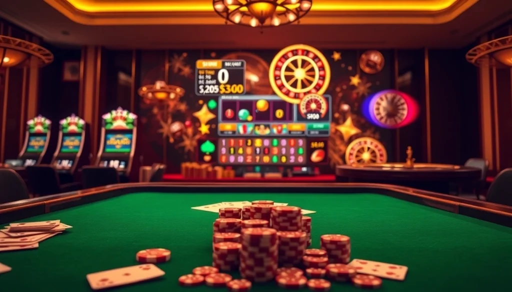 Experience the thrill of nhà cái sv66 with vibrant casino tables and engaging gaming interfaces.