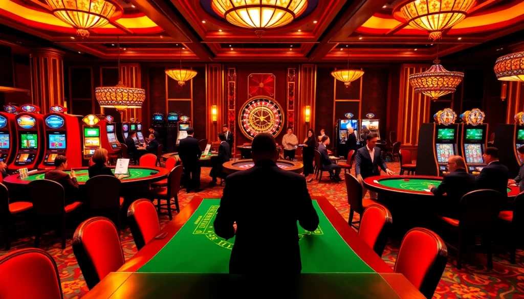 Immerse in Nền tảng thabet's thrilling casino experience with elegant dealers and vibrant gaming.