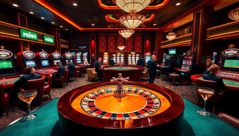 Experience the thrill of gaming at trang chủ PS99 with professional gamblers at casino tables.