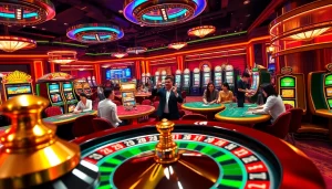 Experience the thrills of online gambling at trang chủ UU88 with vibrant casino tables and exciting games.