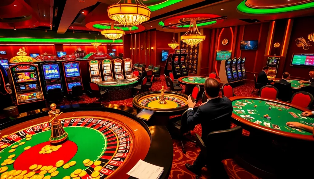 Engage in the thrill of high-stakes gambling with https://lu88vip.net/ at a vibrant casino table.