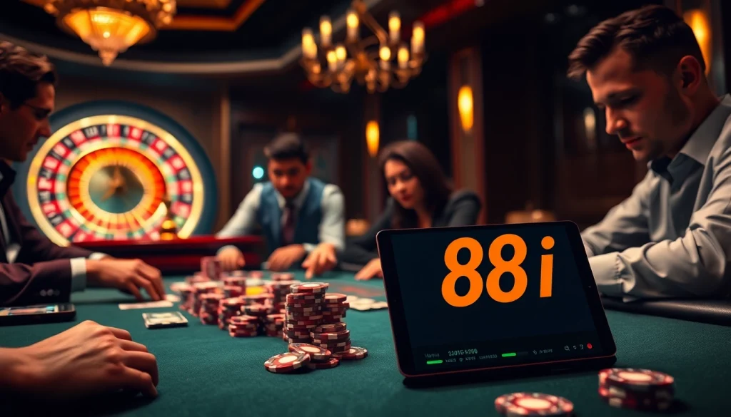 Experience intense poker action and strategy at 88i's luxurious casino tables.