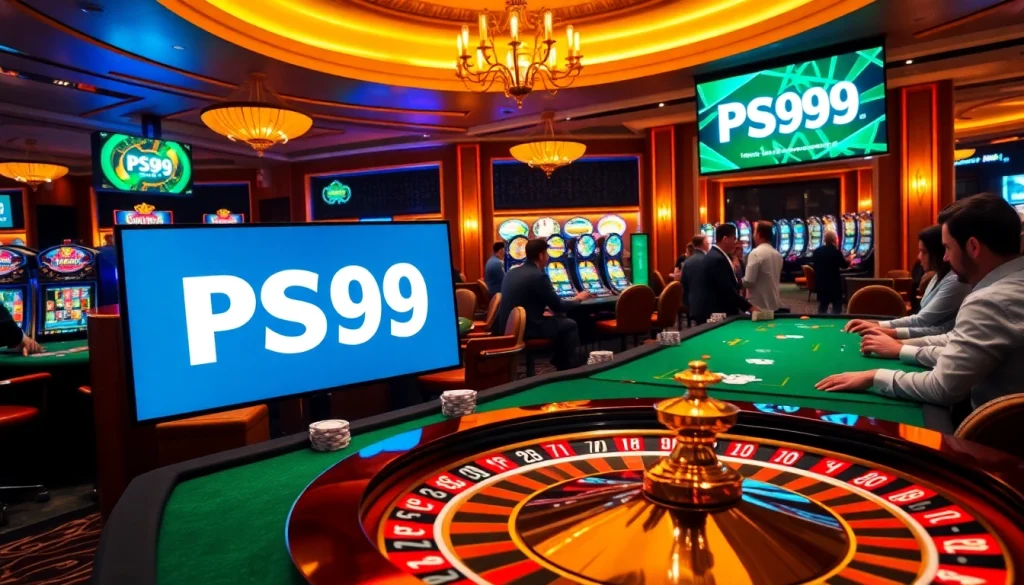 Experience the thrill of betting at PS99 with engaging gameplay on casino tables.