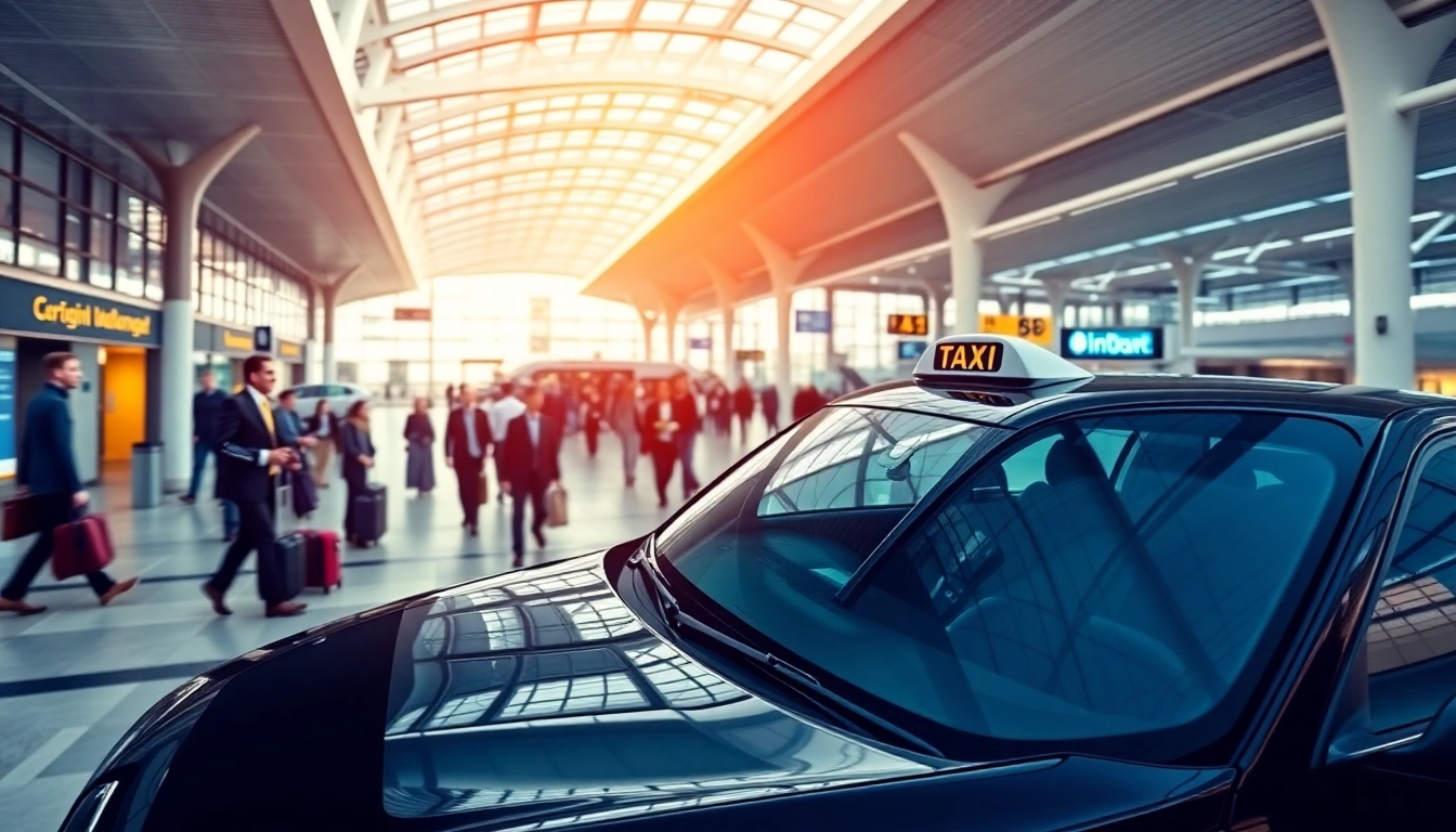 Catch a glimpse of a Heathrow taxi service, epitomizing travel convenience and professionalism.