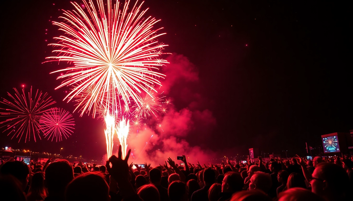 Stunning manchester fireworks lighting up the night sky with vibrant colors.