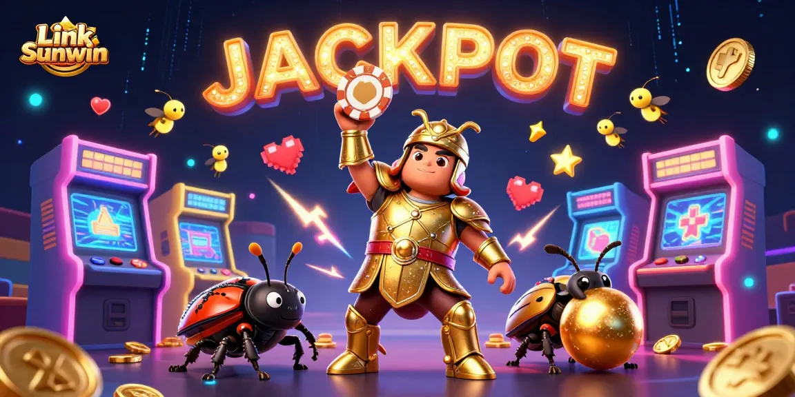 Join the excitement of Link Sunwin as the hero beetle triumphs in a casino-themed adventure.