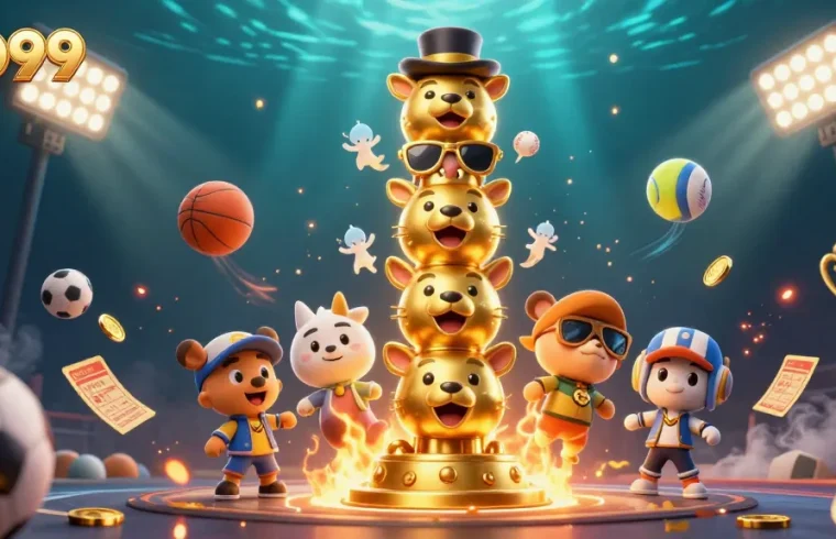 Experience excitement with GO99's vibrant casino scene filled with sports elements.